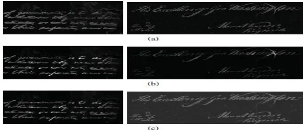 Fig. 2. Contrast Images constructed using (a) local image gradient  