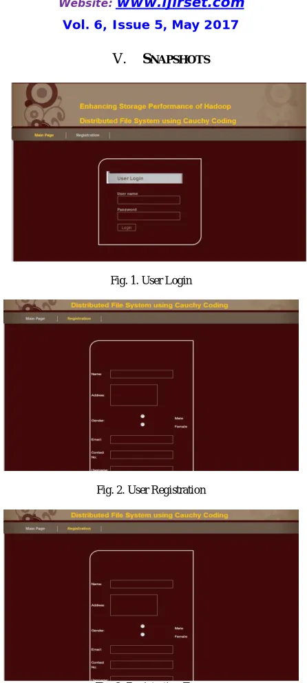 Fig. 3. Registration Form  