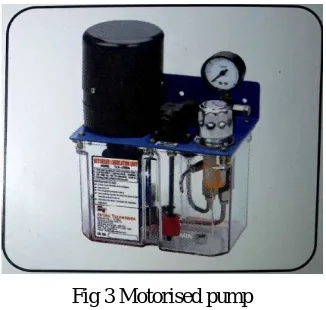 Table no. 1 Specifications of Motorized pump CL2700Dx 