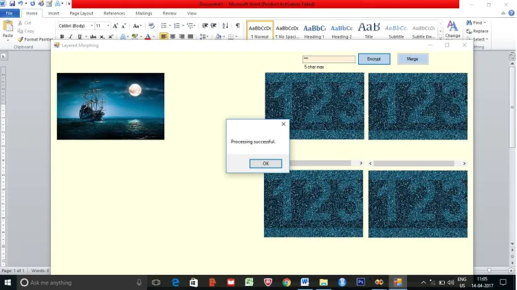 Fig.  Encryption and Morphing  