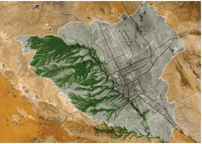 Figure 11. Master Plan of Wadi Hanifa Development Project. (Source: Moriyama and Teshima Architects) 