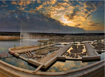 Figure 14. The Wadi Hanifa project successful in providing water treatment while creating a one-of-a-kind natural facility and open-space public attraction  (Source: Aga Khan Award for Architecture) 