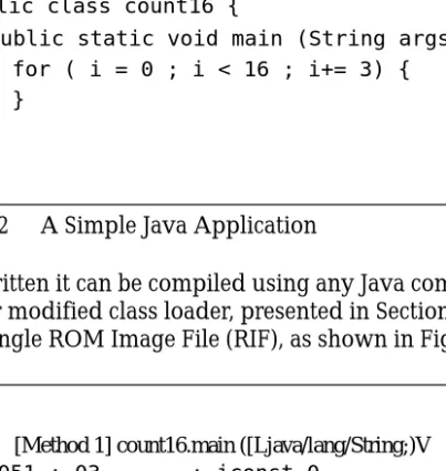 Figure  12 A Simple Java Application