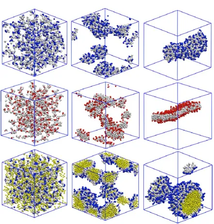 Figure 2: Computational time coarse for the three different types of assemblies. i) Initial frame 