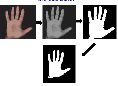 Fig 2. image Thresholding, crop and resize steps 