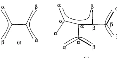Figure 3: system for the tree and character in figure paths joining differently coloured leaves, together with an extension of changing Some path systems illustrating Menger's theorem