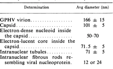 TABLE 1. Morphological characteristics ofguinea pigherpesvirus (GPHV) and its components