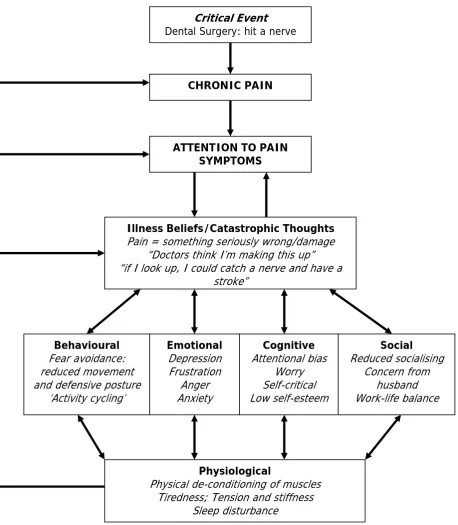 Fig D2: Personalised formulation of chronic pain (adapted from Brown (2006)). 