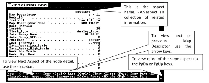 Figure 5.11 – Map Descriptor Overview – Settings Aspect 
