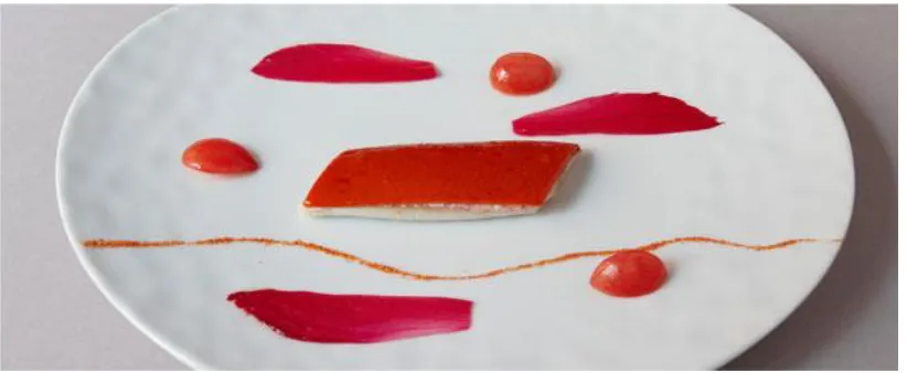 FIGURE 2 “Red Mullet, Spiced Butter, Tomato” by Michel Troisgros 
