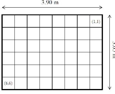 Figure 5 - Grid used to guide acquisition 