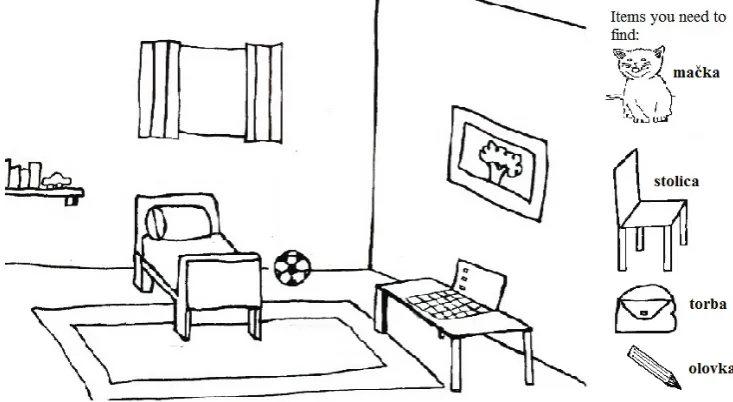 Figure 3.4. Participant’s page from the barrier game 