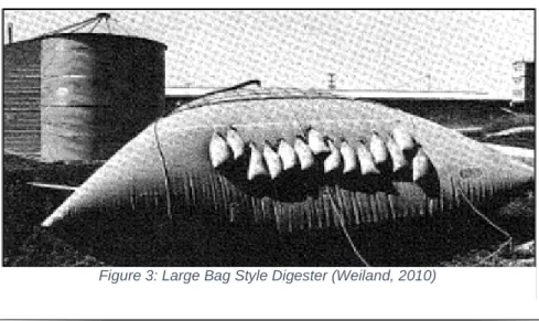 Figure 3: Large Bag Style Digester (Weiland, 2010)