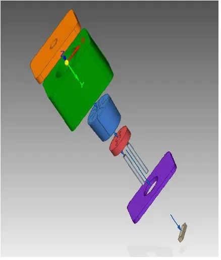 Figure 10: Cross sectional view of Split collet type fixture 