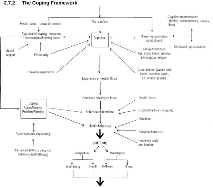 Figure 2.2 Framework for the Study of Coping, Illness Behaviour and Outcomes. 