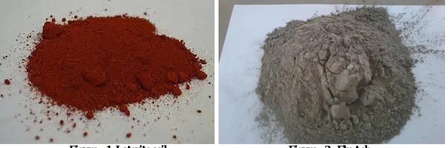 Figure : 1, Laterite soil                                                 Figure : 2,  Fly Ash 