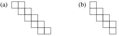 Figure 5. The two possible conﬁgurations of paired boxes of con-tents − δ2 and 2−δ2