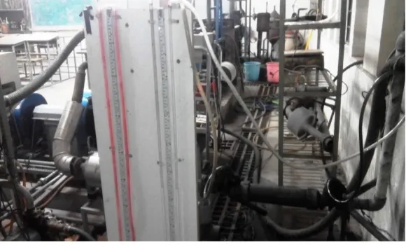 Figure 7: Experimental set-up of Engine exhaust system  