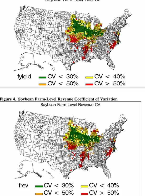 Figure 3.  Soybean Farm-Level Yield Coefficient of Variation 