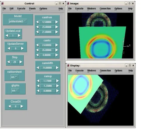 Figure 9. Collaborative Visualisation of a Tsunami Simulation Using IBM Open Data Explorer