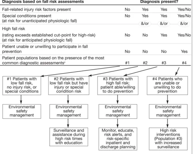 Figure 1. Overview: Using fall risk assessment to diagnose and tailor prevention interventions