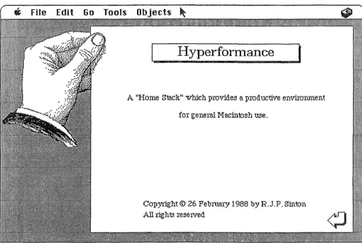 Figure B-1: The 'About' card 