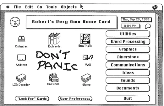 Figure B-2: The 'Home' card 