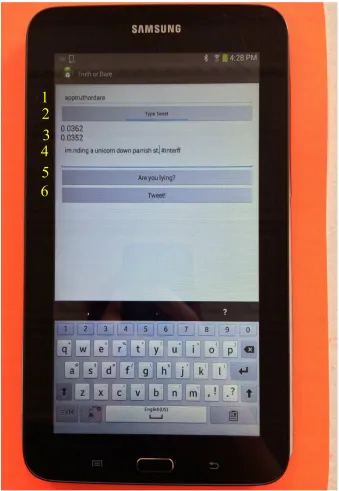 Figure 6: Truth or Dare app interface. 