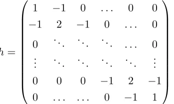 Figure 3.1 The value of the temperature is at the center of the cell