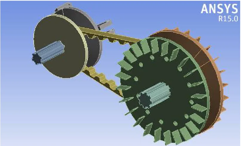 Fig. 5. Modified design of pulley based CVT 