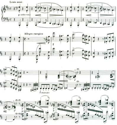 Fig. 5. Liszt Sonata in B minor, opening.  