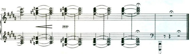 Fig. 10. Liszt, Sonata in B minor, bars 238-243.  