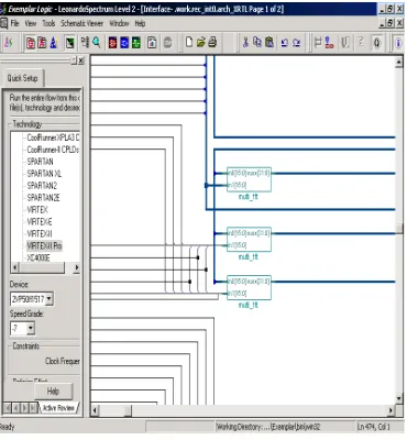 Figure 7 Simulation result  The part of synthesis report is shown here 