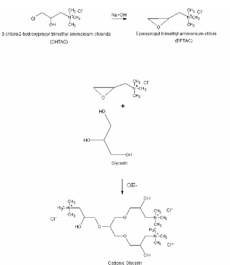 Figure 2.11 Cationization of glycerin  