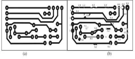 Fig.1 PCB without error (a) PCB with error (b) 