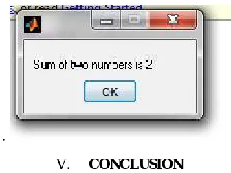 Figure 4: gesture recognition of number 1.  