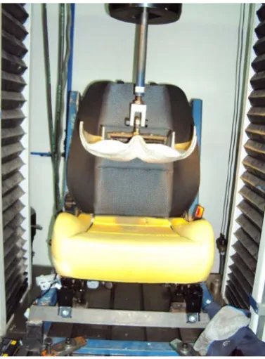 Figure 2: Indentation on seat with trim removed
