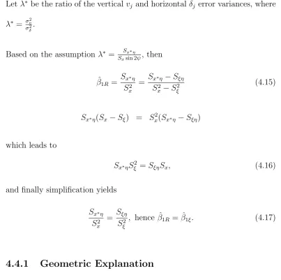 Figure 4.1 represents the sum of squares and sum of products associated