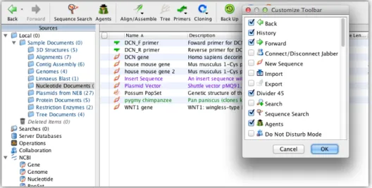 Figure 1.4: The Toolbar