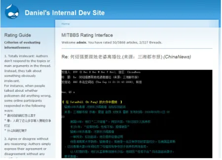 Figure 4: Drupal Interface