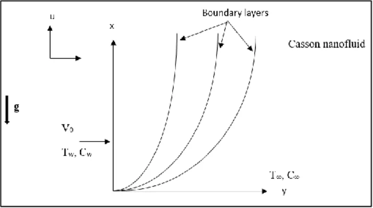 Fig. 1 Physical model and coordinate system 