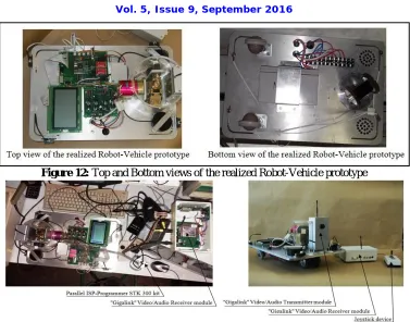 Figure 12: Top and Bottom views of the realized Robot-Vehicle prototype 