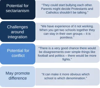 Figure 10: Potential disadvantages of shared education 