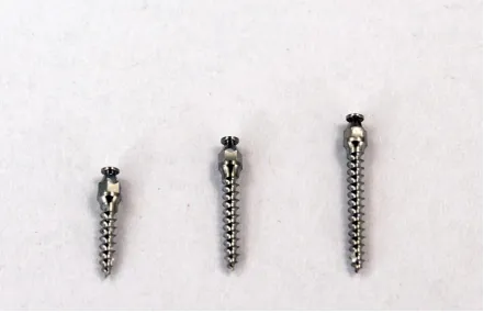 FIGURE 1: TITANIUM MINI IMPLANT LENGTH 6mm, 8mm, 10mm 