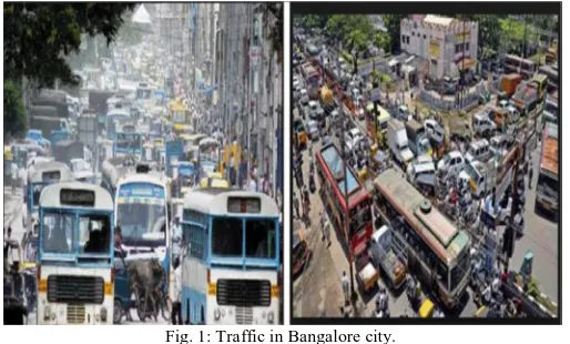 Fig. 1: Traffic in Bangalore city.  