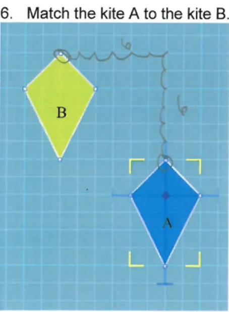 Figure 3: A drawing of one of the sixth graders work to determine a translation 