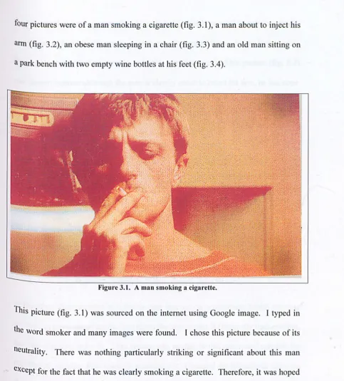 Figure 3.1. A man smoking a cigarette. 