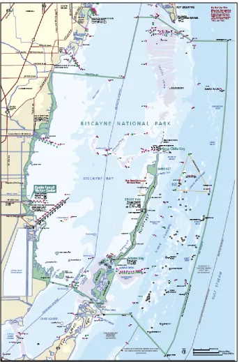 Figure 2.7. Map of Biscayne National Park (USNPS, 2006).