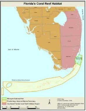 Figure 2.12. Map of Marine Protected Areas in south Florida.