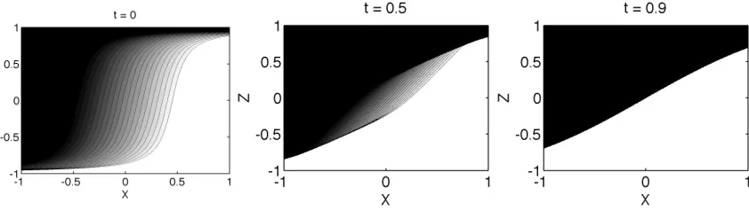 Figure 4.3: Shock formation with v0 > 0, w0 < 0.